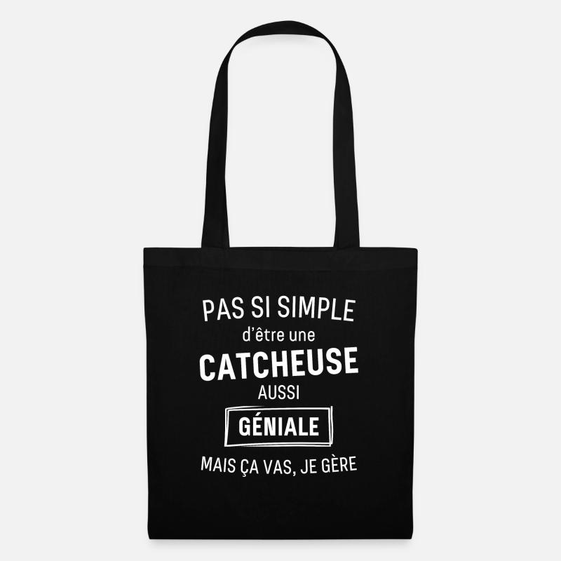 CATCHEUSE GÉNIALE - Sac en tissu - noir
