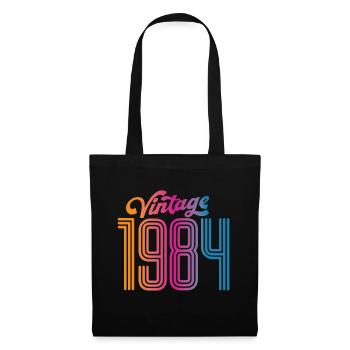 Millésime 1984 - Sac en tissu - noir - Devant