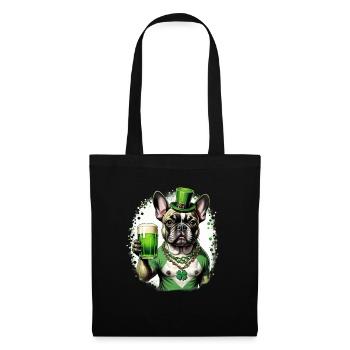 St. Patrick's Day French Bulldog I St. Paddy's - Tote Bag - black - Front