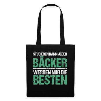 Anyone can study - Bäcker Edition - Tote Bag - black - Front