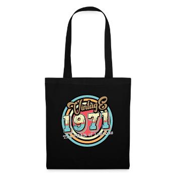 Millésime 1971 - Sac en tissu - noir - Devant