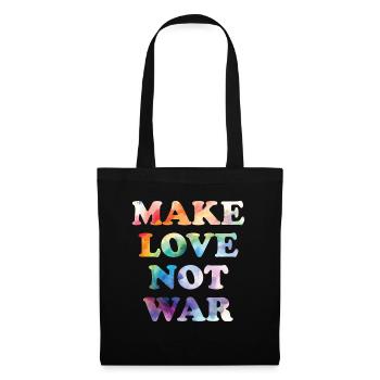 Make Peace not War - Stoffbeutel - Schwarz - Vorne