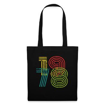 Millésime 1978 - Sac en tissu - noir - Devant