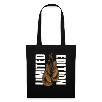 Boxing Handschuhe - Stoffbeutel - Schwarz - Vorne