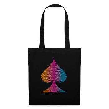 Colorful Poker Spades - Tote Bag - black - Front
