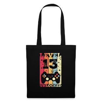 13th Birthday 13 Years Gamer - Tote Bag - black - Front
