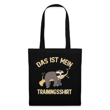 C’est mon t-shirt d’entraînement - Sac en tissu - noir - Devant