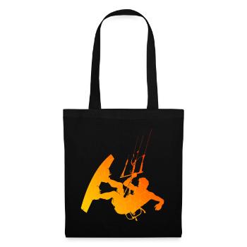 Women's Men's Kitesurfing Kitesurfing Kitesurfing Kitesurfing - Tote Bag - black - Front