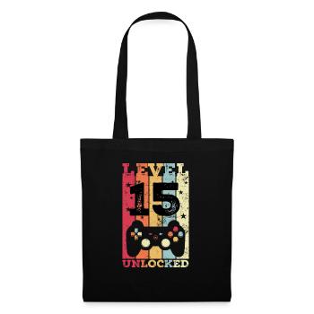 15th Birthday 15 Years of Gamer - Tote Bag - black - Front