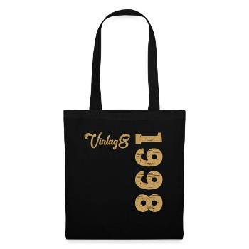 Millésime 1998 - Sac en tissu - noir - Devant