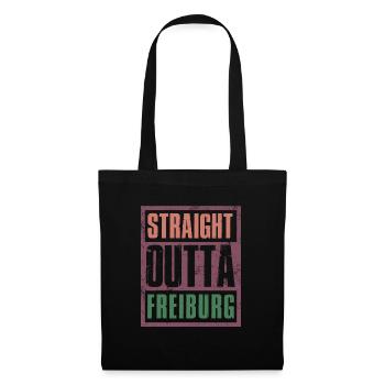 Straight outta Freiburg - Tote Bag - black - Front