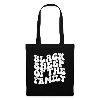 Black Sheep Retro - Stoffbeutel - Schwarz - Vorne
