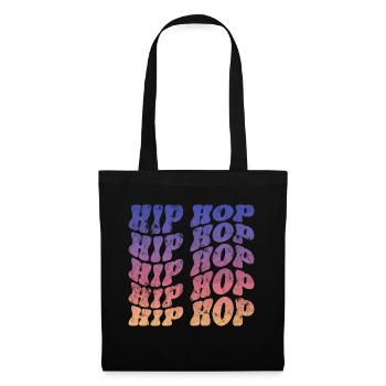 Hip Hop Rap Musik - Stoffbeutel - Schwarz - Vorne