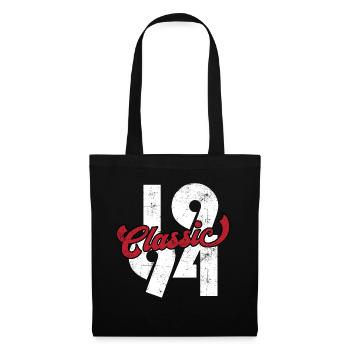 1994 Jahrgang Vintage Geburtstag Geschenk - Stoffbeutel - Schwarz - Vorne