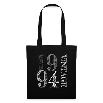 1994 Jahrgang Vintage Geburtstag Geschenk - Stoffbeutel - Schwarz - Vorne