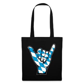 Bavaria Flag Surfing Icon - Tote Bag - black - Front