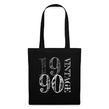 Millésime 1990 - Sac en tissu - noir - Devant