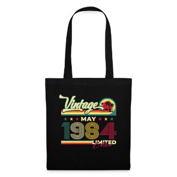 Vintage May 1984 Vintage 1984 Birthday 1984 - Tote Bag - black - Front