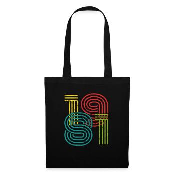 Millésime 1981 - Sac en tissu - noir - Devant