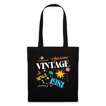 Vintage 1981 - Tote Bag - black - Front
