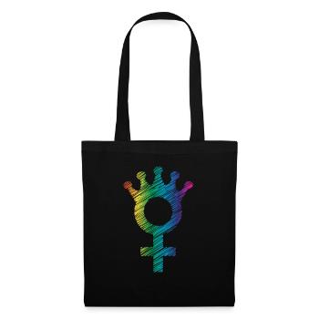 Le pouvoir des filles - Sac en tissu - noir - Devant