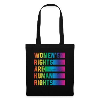 Women's rights are human rights - Tote Bag - black - Front