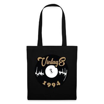 1994 Jahrgang Vintage Geburtstag Geschenk - Stoffbeutel - Schwarz - Vorne