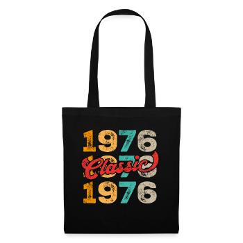 Vintage 1976 - Stoffbeutel - Schwarz - Vorne
