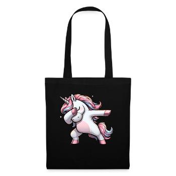 Licorne licorne mignon dab dabbing style cool - Sac en tissu - noir - Devant
