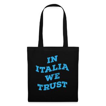 En Italie, nous faisons confiance - Sac en tissu - noir - Devant