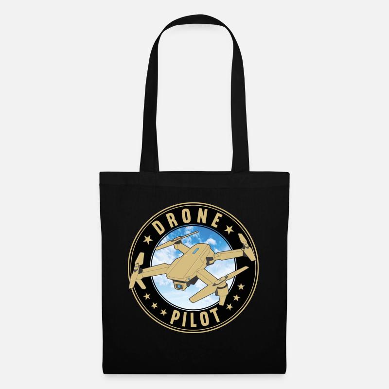 Drone Drone Pilot Drones Quadcopter Drone - Tote Bag - black