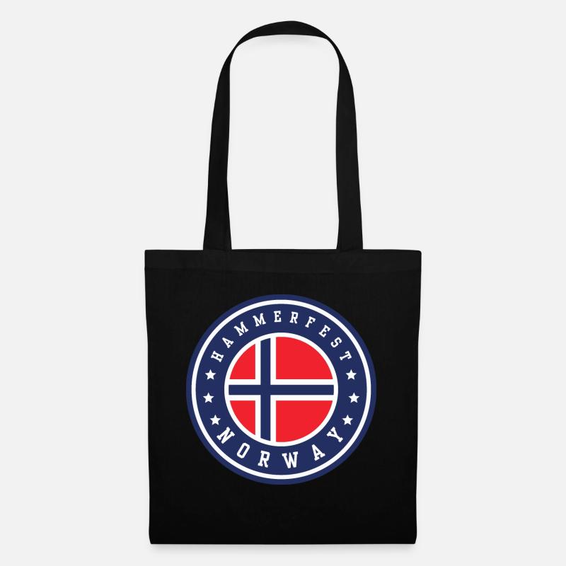 Hammerfest Norwegen - Stoffbeutel - Schwarz