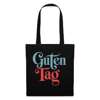 Guten tag - Sac en tissu - noir - Devant