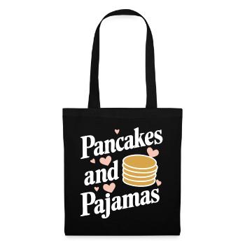 Pancakes Breakfast Food Pancake - Tote Bag - black - Front