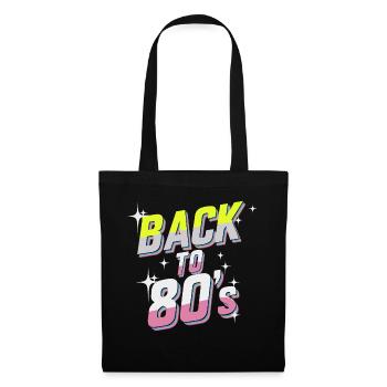 Back to 80's - Sac en tissu - noir - Devant