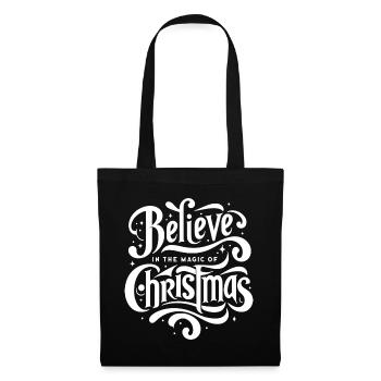 Magie von Weihnachten - Stoffbeutel - Schwarz - Vorne
