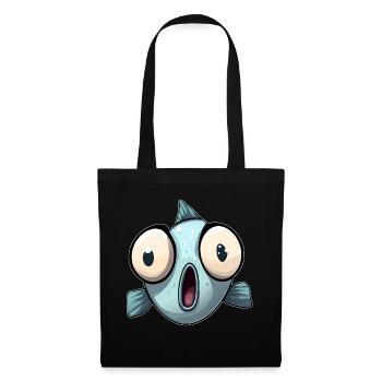 Fish Funny Gift Funshirt Gift Idea lusti - Tote Bag - black - Front