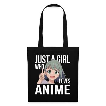 Anime Fan Girl Quote - Tote Bag - black - Front