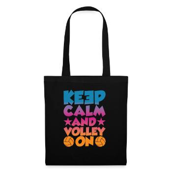 Restez calme et volez - Sac en tissu - noir - Devant