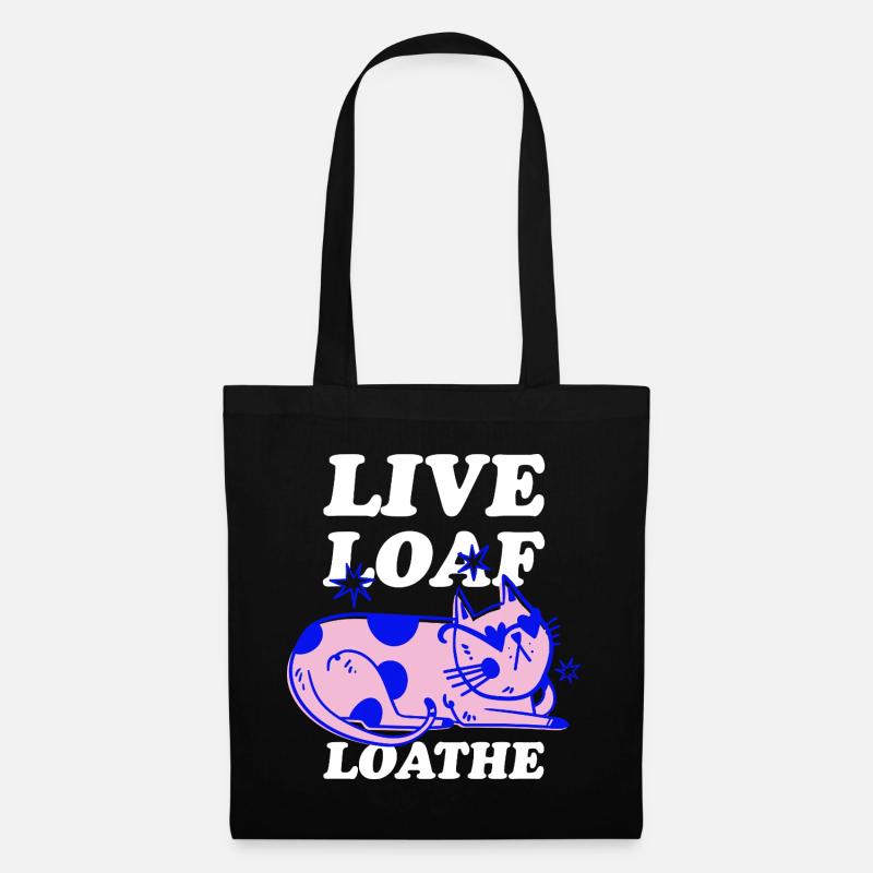 Live Loaf Loathe – Sassy Cat Vibes - Stoffbeutel - Schwarz