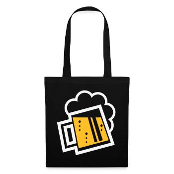 XBayrischer Bierkrug (beer / beer mug) - Tote Bag - black - Front