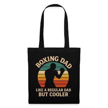 Boxing Dad Retro Sunset Design - Tote Bag - black - Front