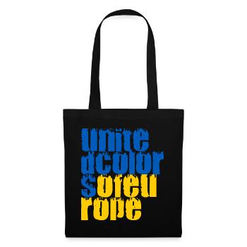 Couleurs unies de l’Europe - Sac en tissu - noir - Devant