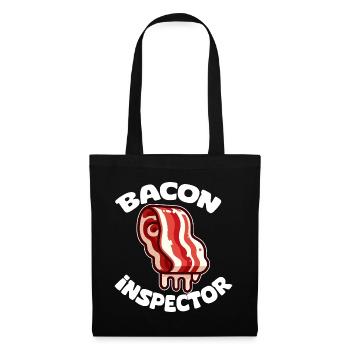 Inspector Bacon Cartoon - Tote Bag - black - Front