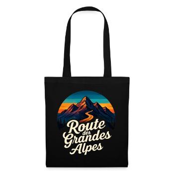 Route des Grandes Alpes Vintage - Sac en tissu - noir - Devant