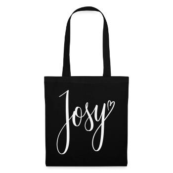Josy Script Heart Design - Tote Bag - black - Front