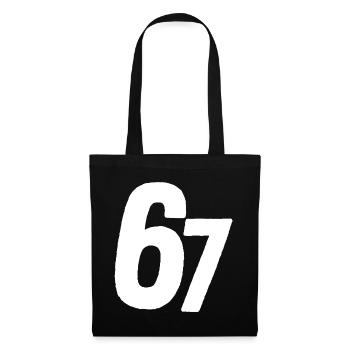 67 Six Seven - Stoffbeutel - Schwarz - Vorne