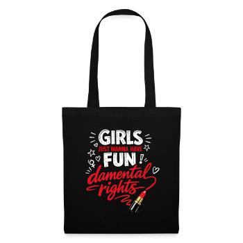 Fund-damental Rights – Strong Women's Statement - Tote Bag - black - Front