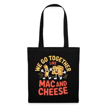 Mac and Cheese Best Friends Couple Design - Tote Bag - black - Front