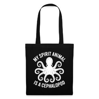 Krake Spirit Animal - Sac en tissu - noir - Devant